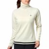 マンシングウェア Munsingwear　レディース ロゴプリント ライン使い ストレッチ 長袖 タートルネックシャツ MGWUJB05　2022年モデル ホワイト（WH00）