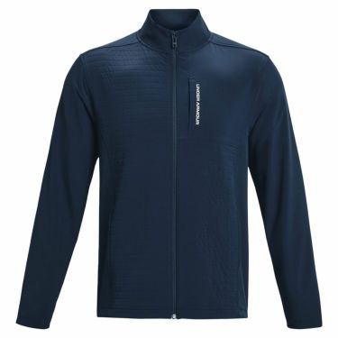 アンダーアーマー UNDER ARMOUR　メンズ 撥水 ロゴプリント ストレッチ 長袖 フルジップ ジャケット 1373407　2022年モデル アカデミー（408）