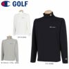チャンピオンゴルフ ChampionGOLF　メンズ ロゴ刺繍 ストレッチ 長袖 タートルネックシャツ C3-WG408　2022年モデル