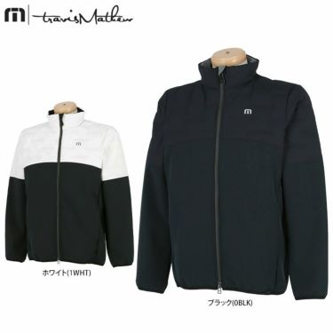 トラヴィスマシュー Travis Mathew　メンズ 撥水 防風 ロゴプリント ストレッチ 中綿 長袖 フルジップ ハイブリッド ジャケット 7AG029　2022年モデル 詳細1