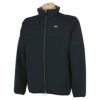 トラヴィスマシュー Travis Mathew　メンズ 撥水 防風 ロゴプリント ストレッチ 中綿 長袖 フルジップ ハイブリッド ジャケット 7AG029　2022年モデル ブラック（0BLK）