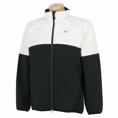 トラヴィスマシュー Travis Mathew　メンズ 撥水 防風 ロゴプリント ストレッチ 中綿 長袖 フルジップ ハイブリッド ジャケット 7AG029　2022年モデル ホワイト（1WHT）