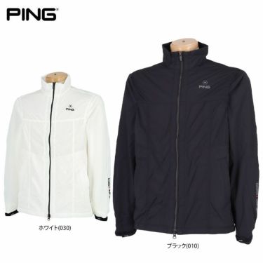 ピン PING　メンズ 撥水 防風 ロゴプリント メッシュ裏地 ストレッチ 長袖 フルジップ ブルゾン 621-2220907　2022年モデル 詳細1