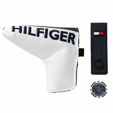 トミー ヒルフィガー ゴルフ　マーカー付き ブレードタイプ パターカバー THMG2FH1 00 ホワイト　2022年モデル 詳細2