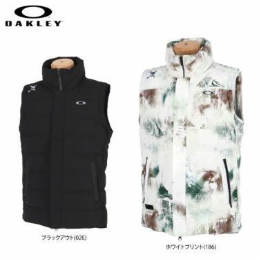 オークリー OAKLEY　メンズ SKULL 撥水 ロゴ刺繍 ストレッチ トランスフォーム フルジップ ダウン ベスト FOA404241　2022年モデル 詳細1