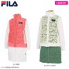 フィラ FILA　レディース 総柄 ボアフリース 撥水 ストレッチ 防風 ベスト & 中綿 スカート 792-211　2022年モデル