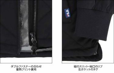 フィラ FILA　レディース 防風 中綿 ストレッチ 撥水 長袖 フルジップ ブルゾン 792-241　2022年モデル 詳細5