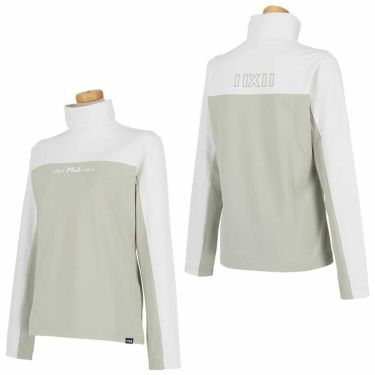 フィラ FILA　レディース バイカラー ストレッチ スムース裏起毛 長袖 ハイネックシャツ 792-542　2022年モデル 詳細3