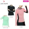 ジュン アンド ロペ JUN ＆ ROPE　レディース バイカラー ライン配色 リブ編み 長袖 モックネック セーター ERM62300　2022年モデル