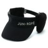 ジュン アンド ロペ JUN ＆ ROPE　レディース 耳あて付き 2WAY サンバイザー ERU12150 01 ブラック　2022年モデル ブラック（01）