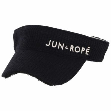 ジュン アンド ロペ JUN ＆ ROPE　レディース 耳あて付き 2WAY サンバイザー ERU12150 01 ブラック　2022年モデル 詳細1