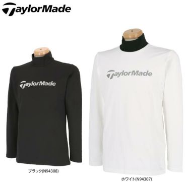 テーラーメイド TaylorMade　メンズ 防風 ドットロゴプリント 長袖 モックネックシャツ TD600　2022年モデル 詳細1