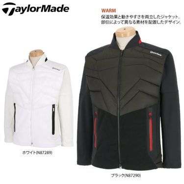 テーラーメイド TaylorMade　メンズ ツアー フリース 中綿 ハイブリッド 長袖 フルジップ ジャケット TD419　2022年モデル 詳細2