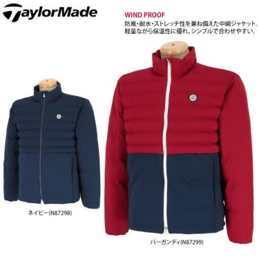 テーラーメイド TaylorMade　メンズ 防風 ストレッチ 中綿 長袖 フルジップ ジャケット TD422　2022年モデル 詳細2