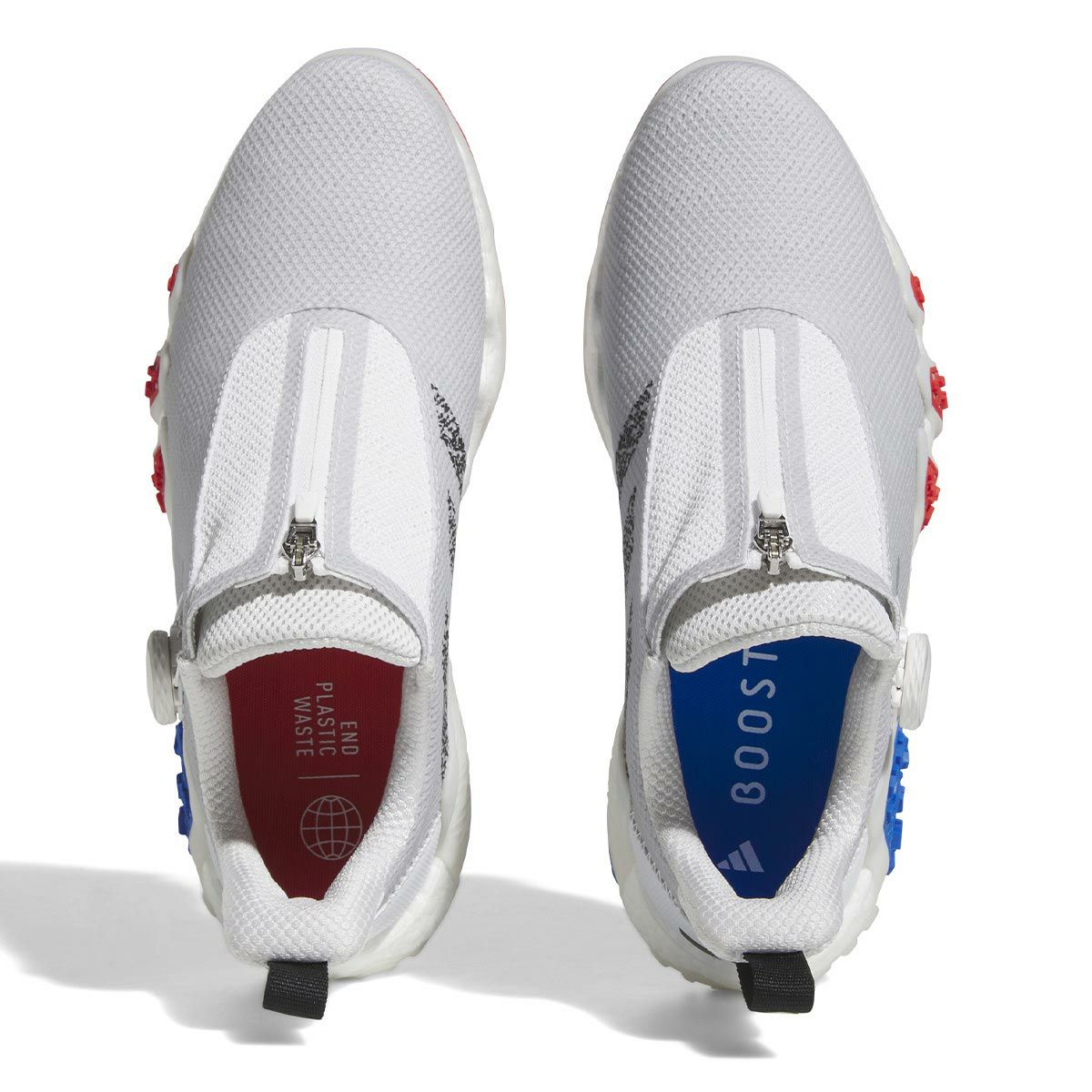 アディダス adidas　コードカオス22 ボア ASIA PACK JAPANモデル　ゴルフシューズ LVL63 IE1496　2023年モデル フットウェアホワイト/コアブラック/レッド