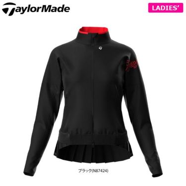 テーラーメイド TaylorMade　レディース ツアー 防風 長袖 裾プリーツ フルジップ ジャケット TD464　2022年モデル 詳細1