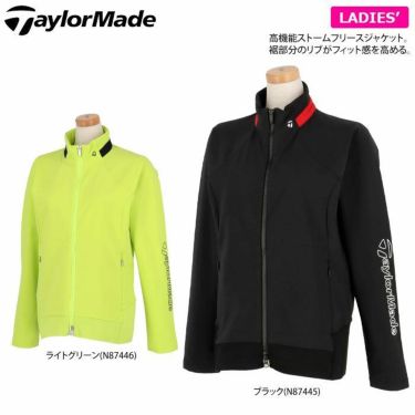 テーラーメイド TaylorMade　レディース ストームフリース 撥水 裏起毛 長袖 フルジップ ジャケット TD472　2022年モデル 詳細2