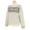 ピン PING　レディース ロゴデザイン ダブルジャガード 長袖 タートルネック セーター 622-2275002　2022年モデル ホワイト（030）