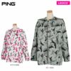 ピン PING　レディース Mr.PING 総柄 ストレッチ 長袖 フルジップ フーディー 622-2262802　2022年モデル