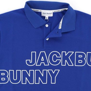 ジャックバニー Jack Bunny!!　メンズ アウトラインロゴプリント 鹿の子 半袖 ポロシャツ 262-3160113　2023年モデル 詳細3