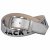 ジャックバニー Jack Bunny!!　ユニセックス ロゴ刺繍 ベルト 262-3182111 160 シルバー　2023年モデル シルバー（160）