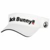 ジャックバニー Jack Bunny!!　ユニセックス 立体刺繍ロゴ サンバイザー 262-3987103 030 ホワイト　2023年モデル