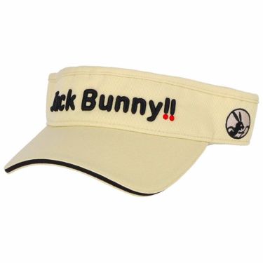 ジャックバニー Jack Bunny!!　ユニセックス 立体刺繍ロゴ サンバイザー 262-3987103 040 ベージュ　2023年モデル ベージュ（040）
