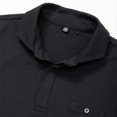 SY32 by SWEET YEARS　メンズ ロゴ刺繍 胸ポケット付き 半袖 スキッパーカラー ポロシャツ SYG-23S27　2023年モデル 詳細3