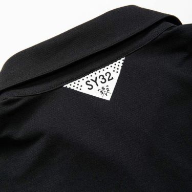 SY32 by SWEET YEARS　メンズ ロゴ刺繍 胸ポケット付き 半袖 スキッパーカラー ポロシャツ SYG-23S27　2023年モデル 詳細5