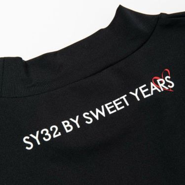 SY32 by SWEET YEARS　メンズ ロゴデザイン 配色切替 ストレッチ 半袖 モックネックシャツ SYG-23S38　2023年モデル 詳細4