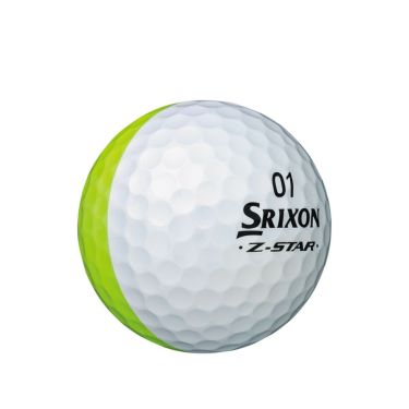 ダンロップ　スリクソン Z-STAR ディバイド 2023年モデル　ゴルフボール　1ダース（12球入り）　イエロー/ホワイト 詳細3