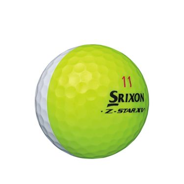 ダンロップ　スリクソン Z-STAR XV ディバイド 2023年モデル　ゴルフボール　1ダース（12球入り）　イエロー/ホワイト 詳細3