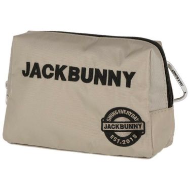 ジャックバニー Jack Bunny!!　ロゴモチーフ ポーチ 262-3984105 040 ベージュ　2023年モデル ベージュ（040）