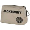 ジャックバニー Jack Bunny!!　ロゴモチーフ ポーチ 262-3984105 040 ベージュ　2023年モデル ベージュ（040）