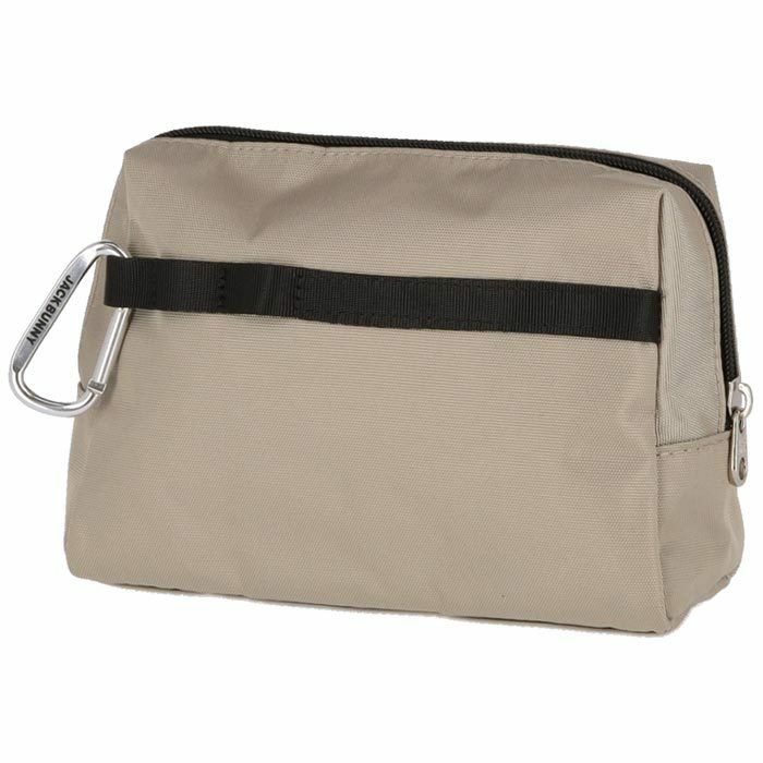 ジャックバニー Jack Bunny!!　ロゴモチーフ ポーチ 262-3984105 040 ベージュ　2023年モデル 詳細1