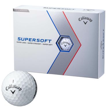 キャロウェイ　スーパーソフト 2023年モデル　ゴルフボール　1ダース（12球入り） ホワイトグロシー ホワイト