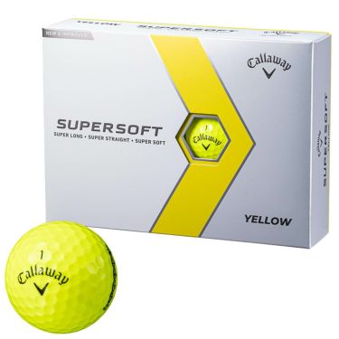 キャロウェイ　スーパーソフト 2023年モデル　ゴルフボール　1ダース（12球入り） イエローグロシー イエロー