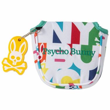 サイコバニー PsychoBunny　ロゴ刺繍 チャーム付き パターカバー マレット型 PBMG3SH6 00 ホワイト　2023年モデル ホワイト（00）