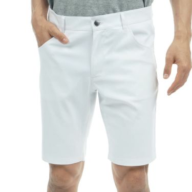 トミー ヒルフィガー ゴルフ　メンズ 5ポケット ショートパンツ THMA323　2023年モデル ホワイト（00）