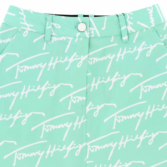 トミー ヒルフィガー ゴルフ レディース ロゴプリント 総柄 スカート