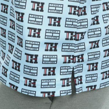 トミー ヒルフィガー ゴルフ　メンズ 総柄 ロゴプリント 半袖 ポロシャツ THMA317　2023年モデル 詳細4