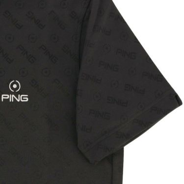 ピン PING　メンズ バイアスロゴ ジャカード ストレッチ 半袖 ポロシャツ 621-2160202　2022年モデル 詳細4