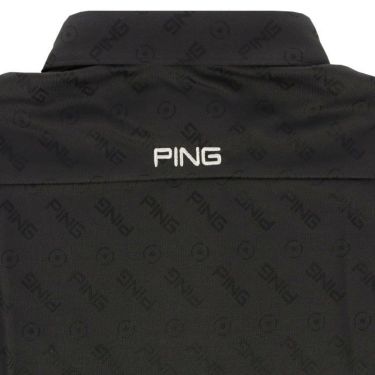 ピン PING　メンズ バイアスロゴ ジャカード ストレッチ 半袖 ポロシャツ 621-2160202　2022年モデル 詳細5