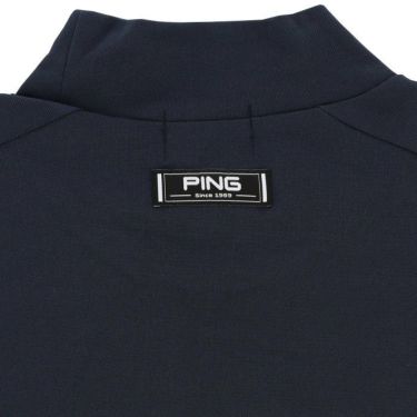ピン PING　メンズ ロゴプリント 鹿の子 ストレッチ 半袖 ハイネックシャツ 621-2168400　2022年モデル 詳細5