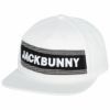 ジャックバニー Jack Bunny!!　ユニセックス 立体刺繍ロゴ フラットブリム キャップ 262-3187202 030 ホワイト　2023年モデル