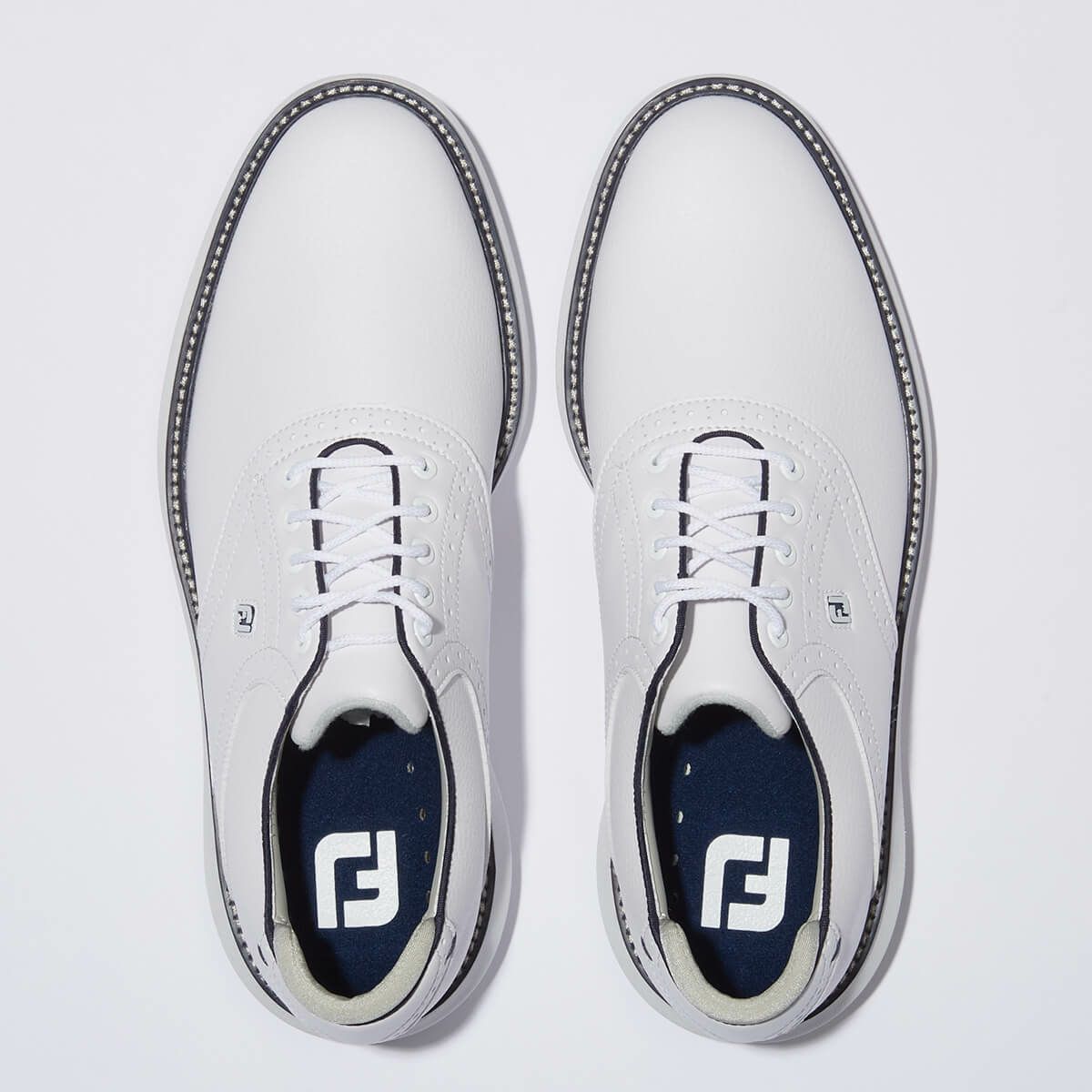 フットジョイ　トラディションズ　メンズ スパイクレス ゴルフシューズ 57933 ホワイト　2023年モデル 詳細4