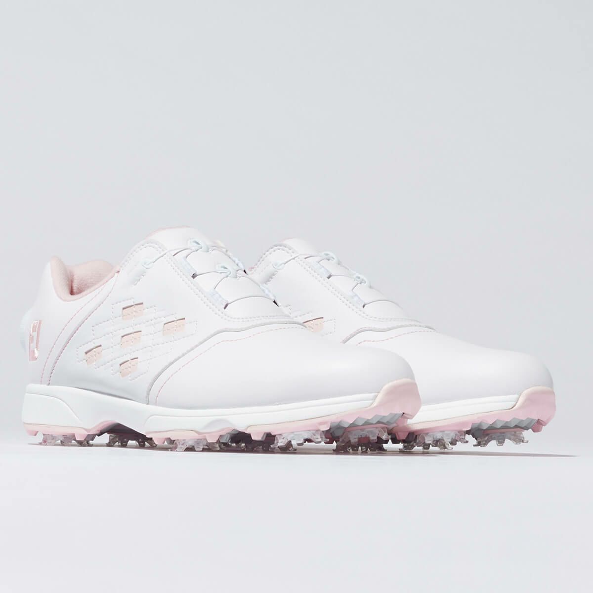 フットジョイ　イーコンフォート ボア　レディース ゴルフシューズ 98649 ホワイト/ピンク　2023年モデル