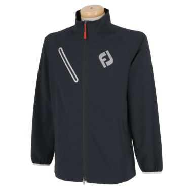 フットジョイ FootJoy　メンズ 撥水 ロゴプリント ストレッチ 長袖 フルジップ ジャケット FJ-S22-O02　2022年モデル ネイビー（26959）