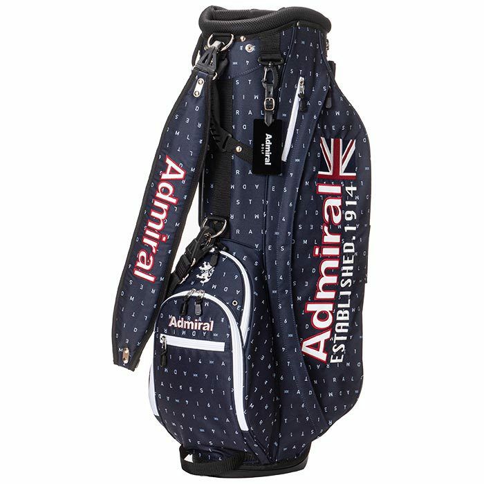 アドミラル Admiral　モノグラム 総柄 軽量 スタンド キャディバッグ ADMG3AC9 30 ネイビー　2023年モデル 詳細4