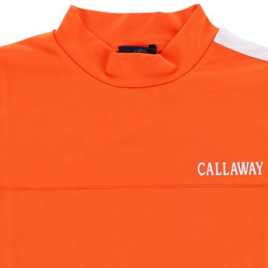 キャロウェイ Callaway　レディース ロゴプリント ラインデザイン ストレッチ 半袖 モックネックシャツ C23134201　2023年モデル 詳細3